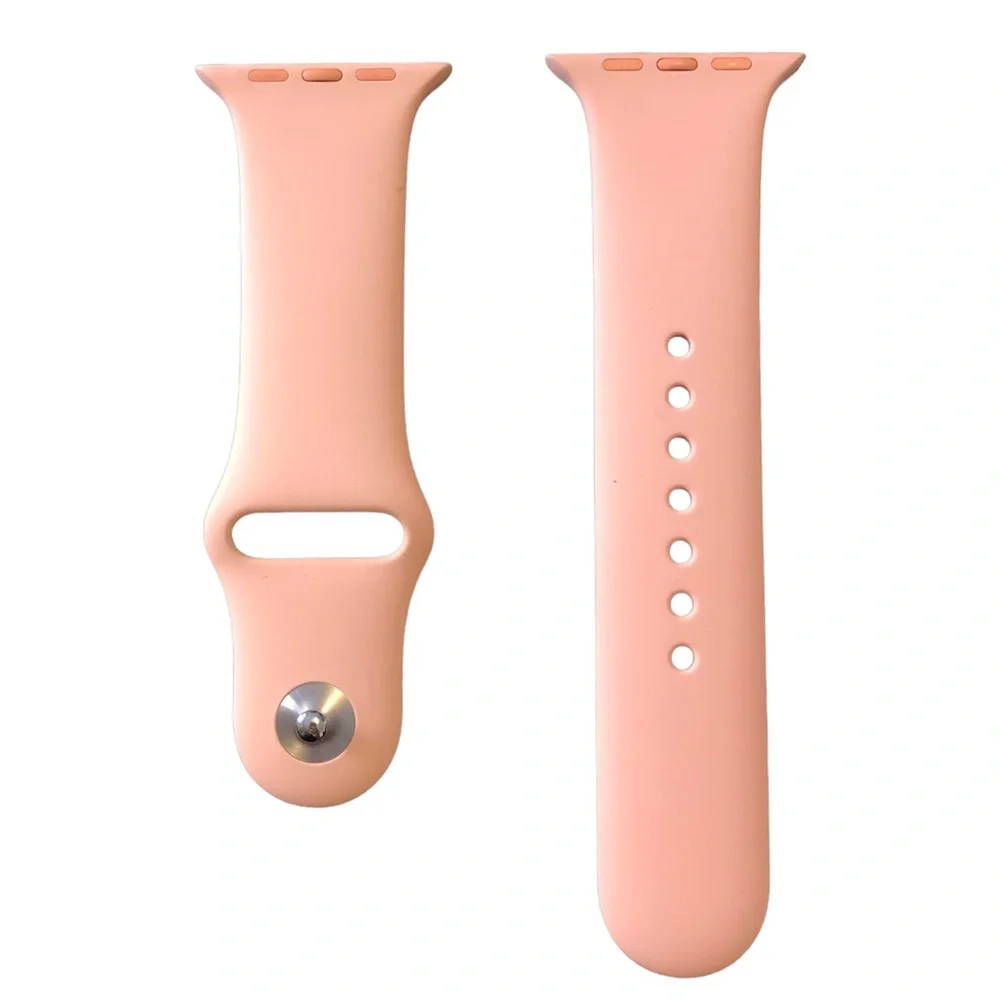 Pastel pink silicon watch band, S/M - Picture 3 of 3